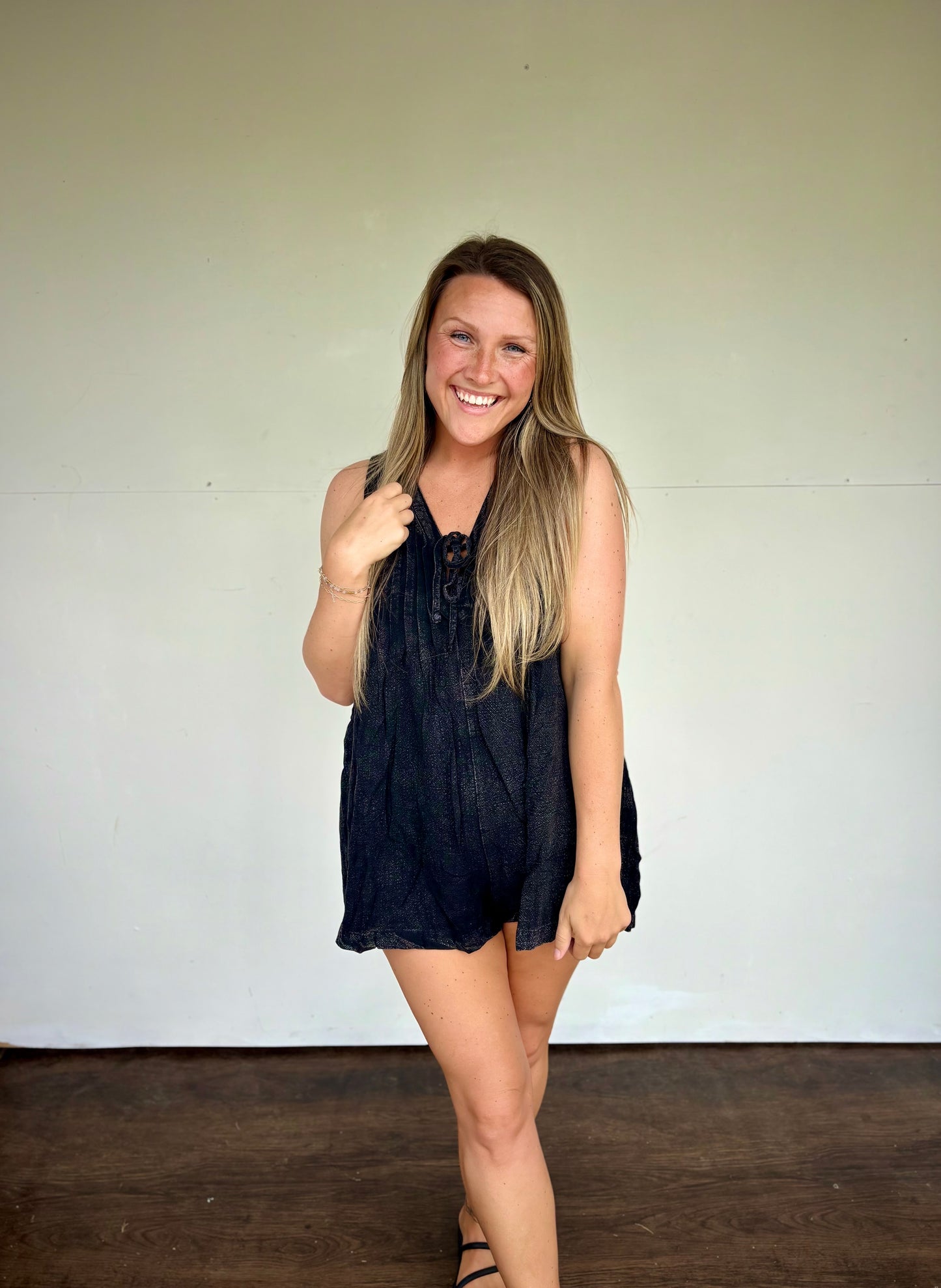Sassy mineral wash romper