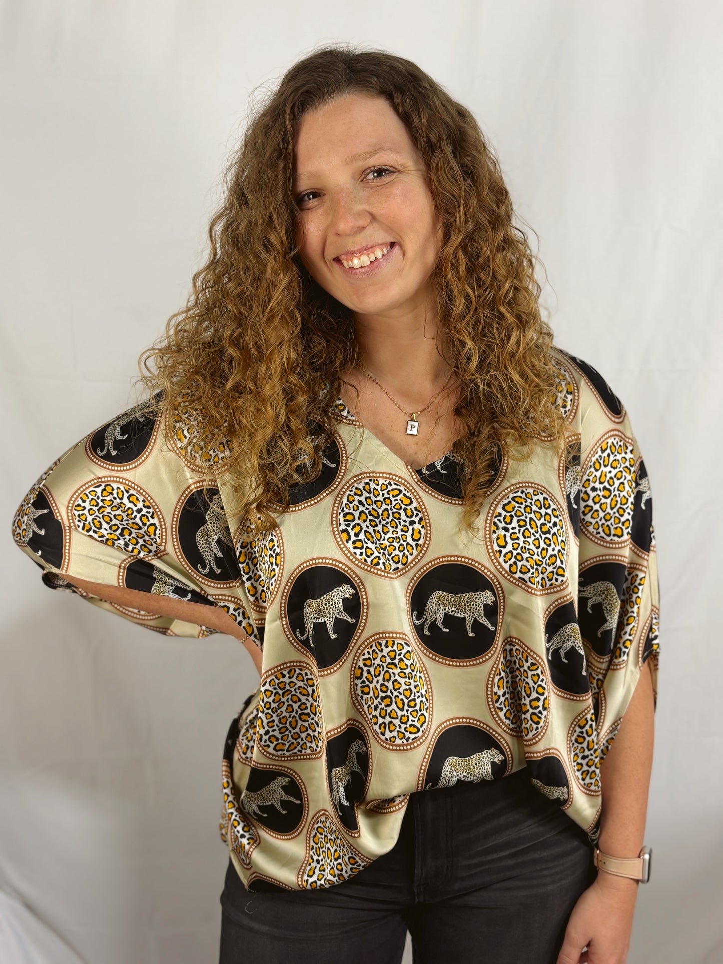 Brooke Leopard Top