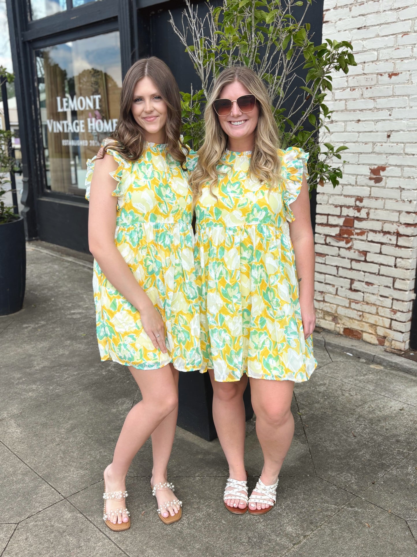 Sky Floral Dress