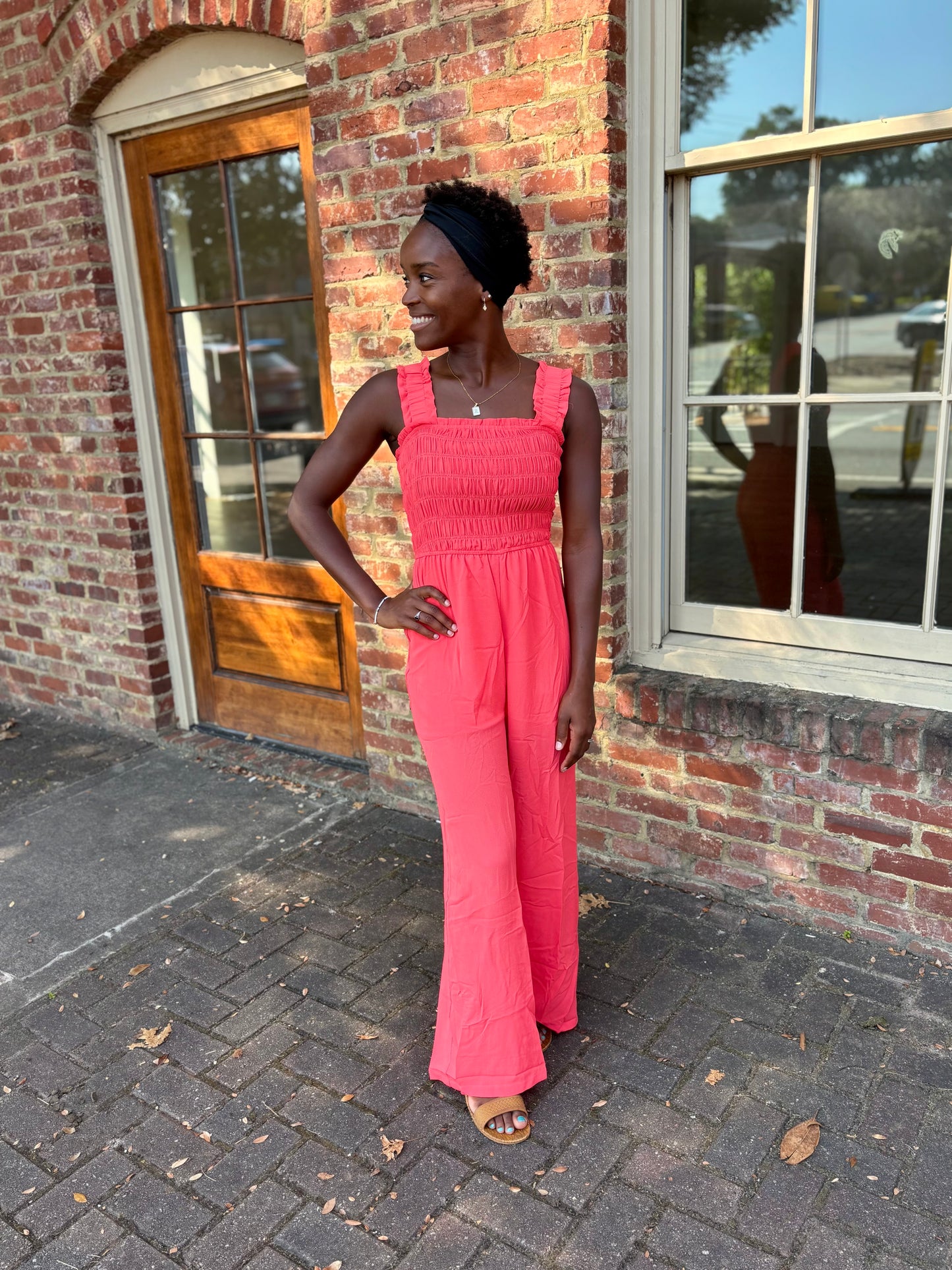 Coral jumpsuit