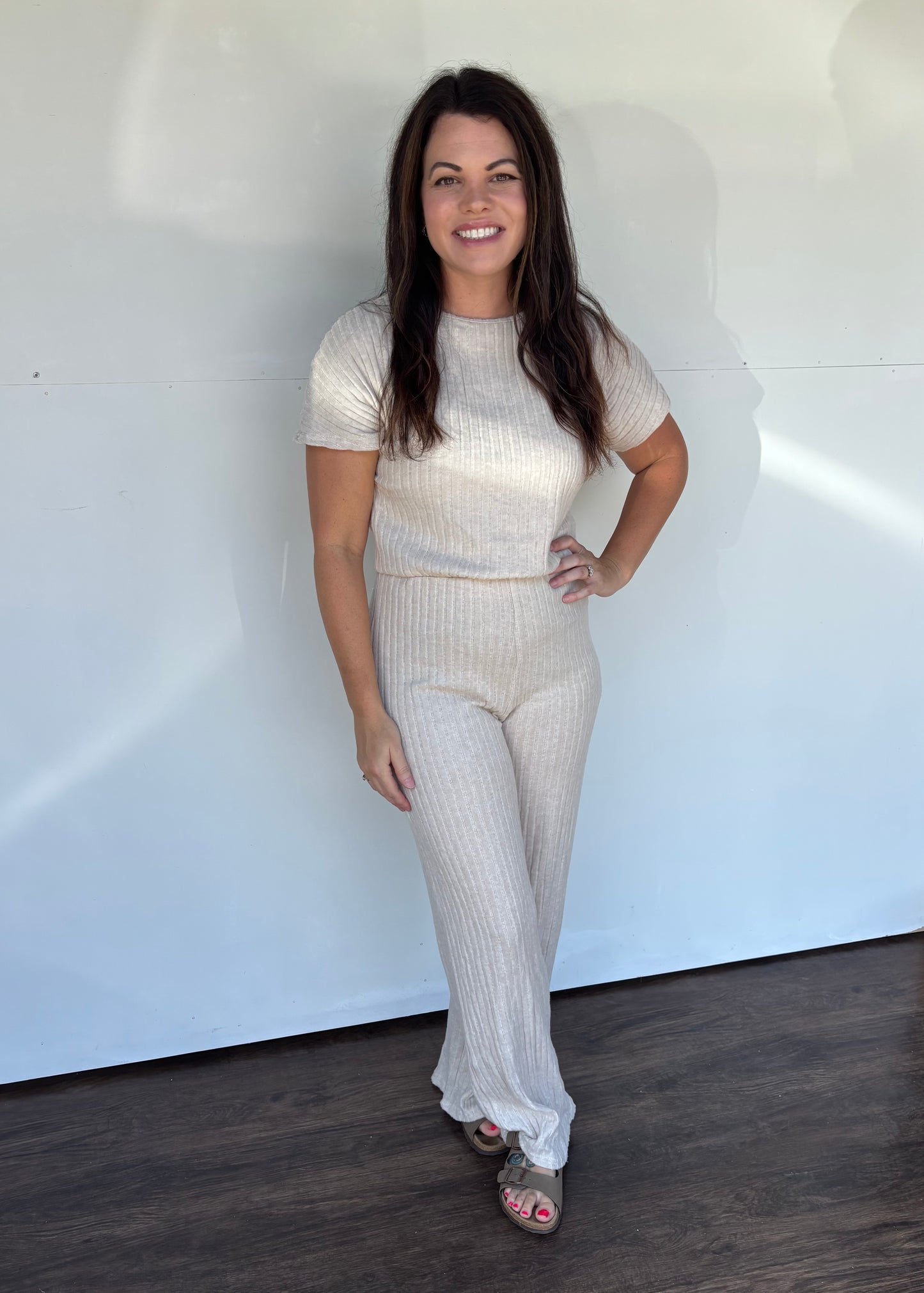 Effortless Ribbed Knit Jumpsuit