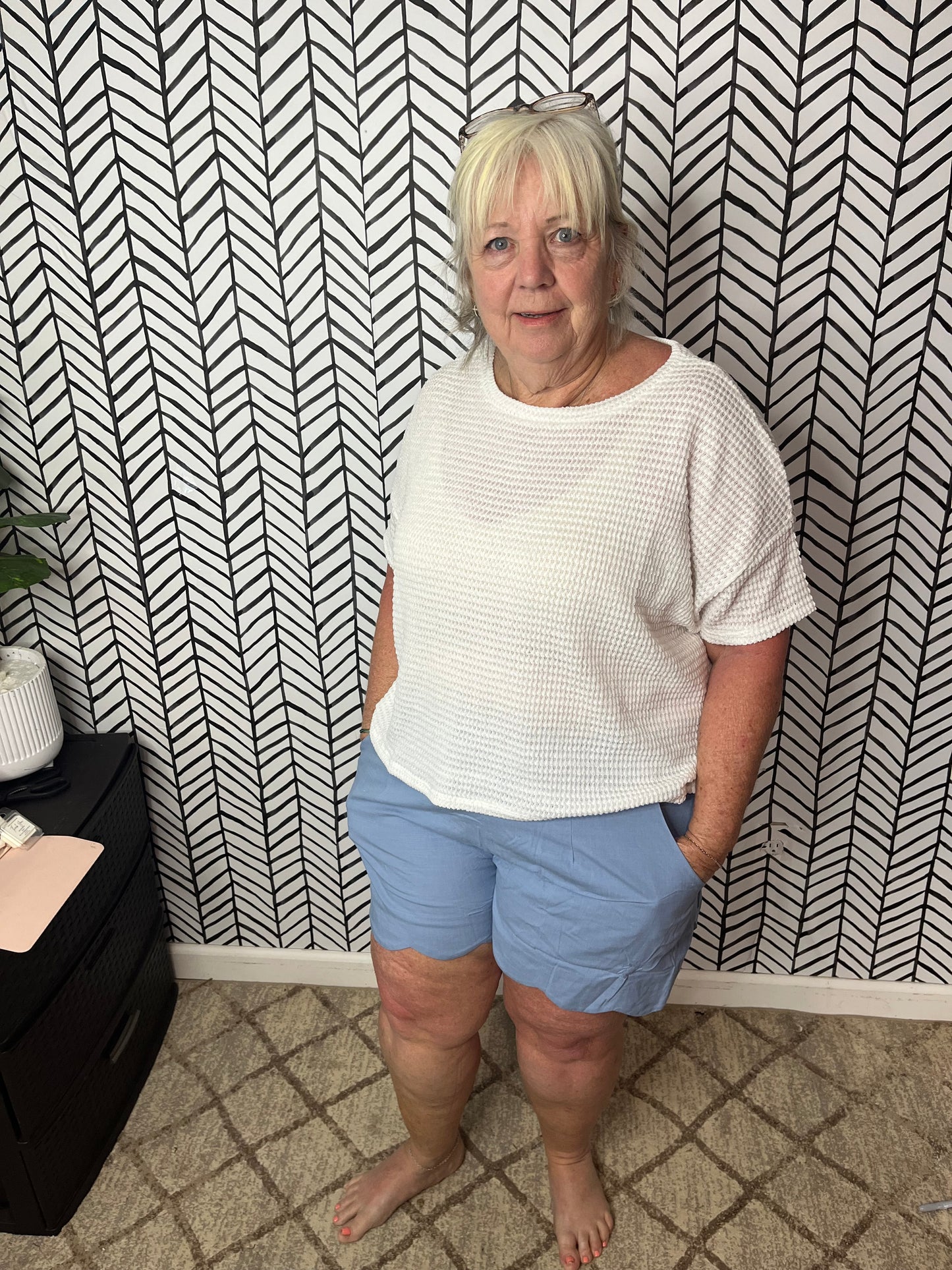 Leah scalloped shorts