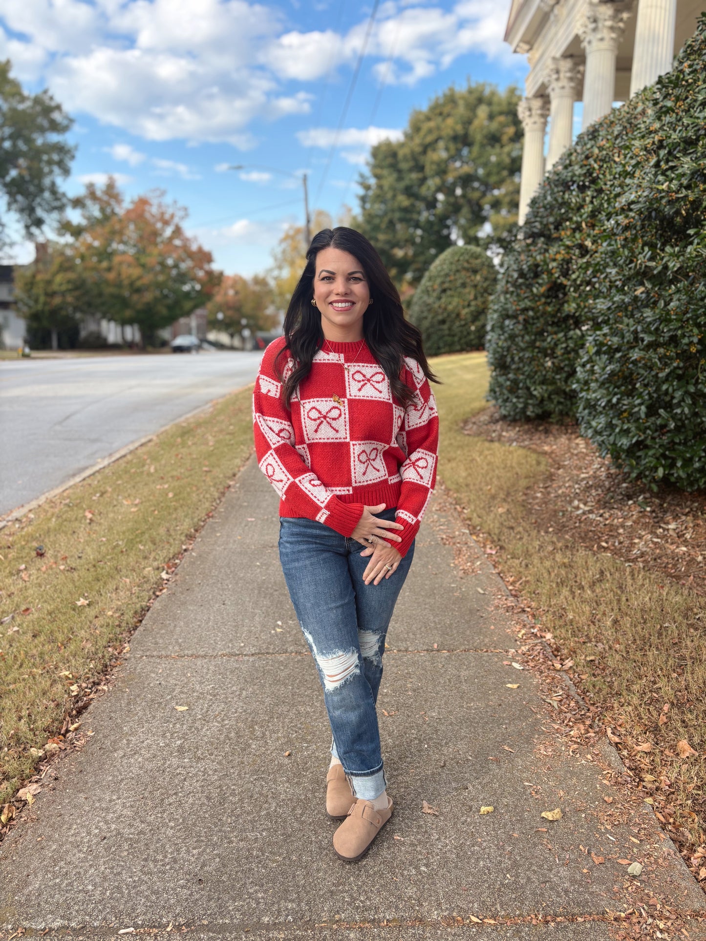 Put a bow on it sweater.