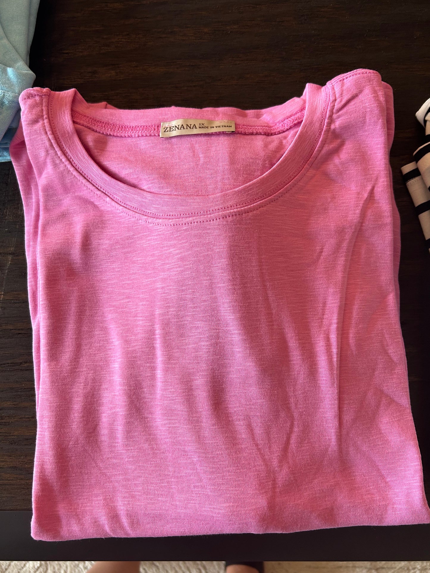 Pink curvy top