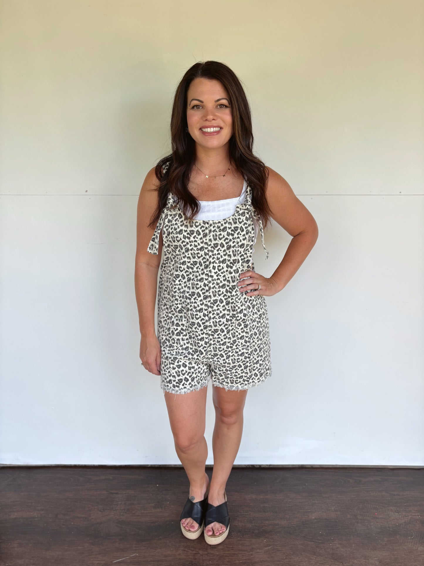 Leopard romper