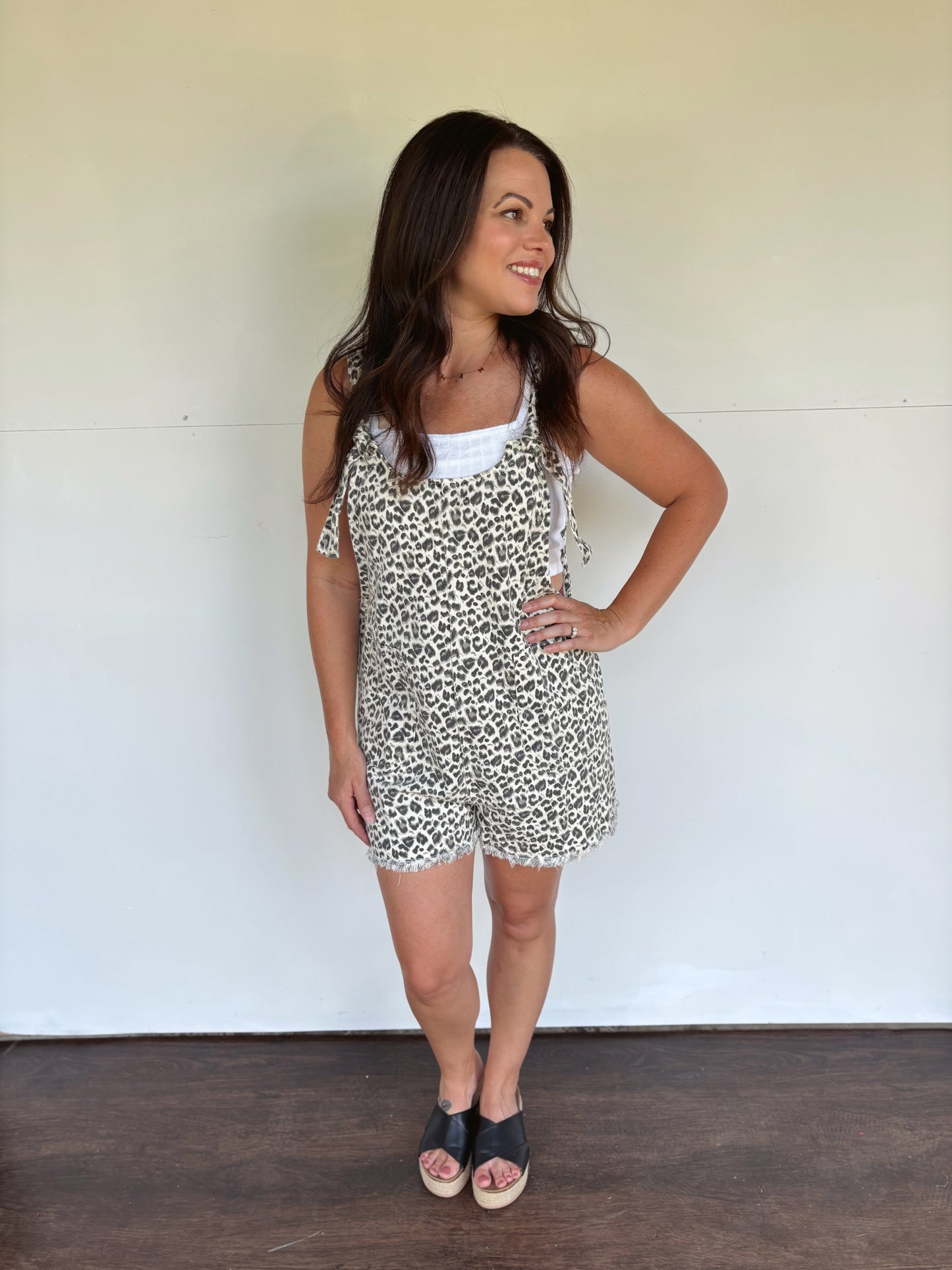 Leopard romper