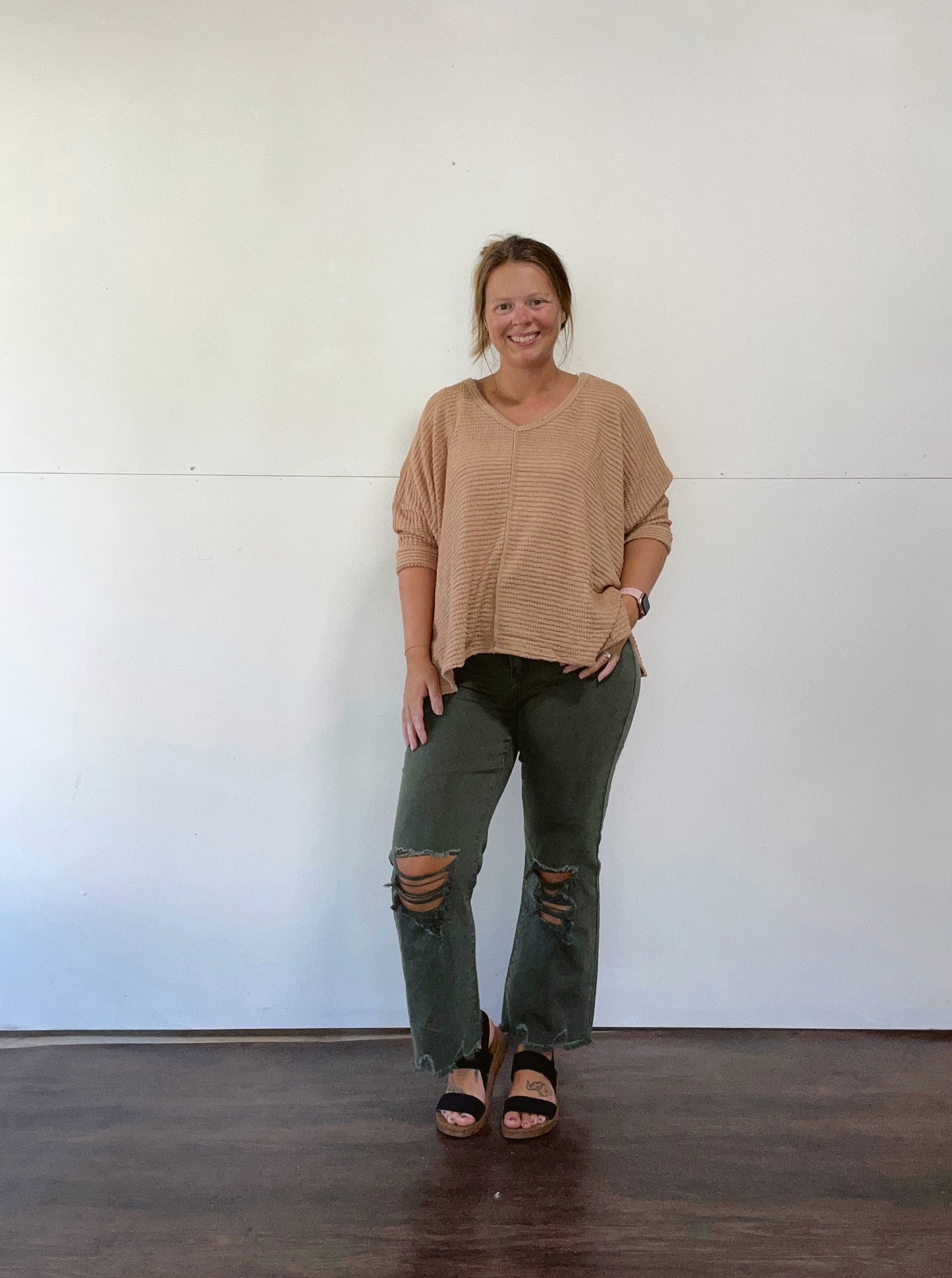 Olive jeans