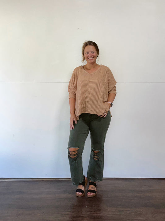 Olive jeans