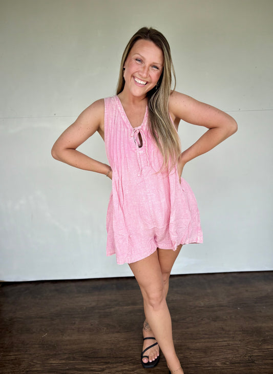 Sassy mineral wash romper