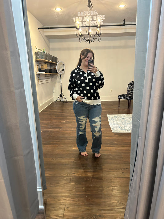 SS Polka dot pullover