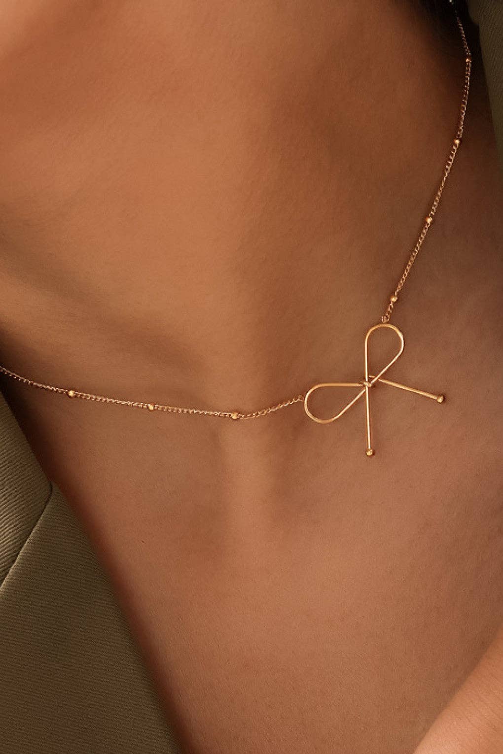 18K Gold Plated Waterproof Stainless Steel Chain Necklace