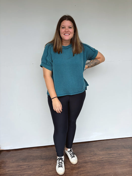 Sabrina Ribbed Top