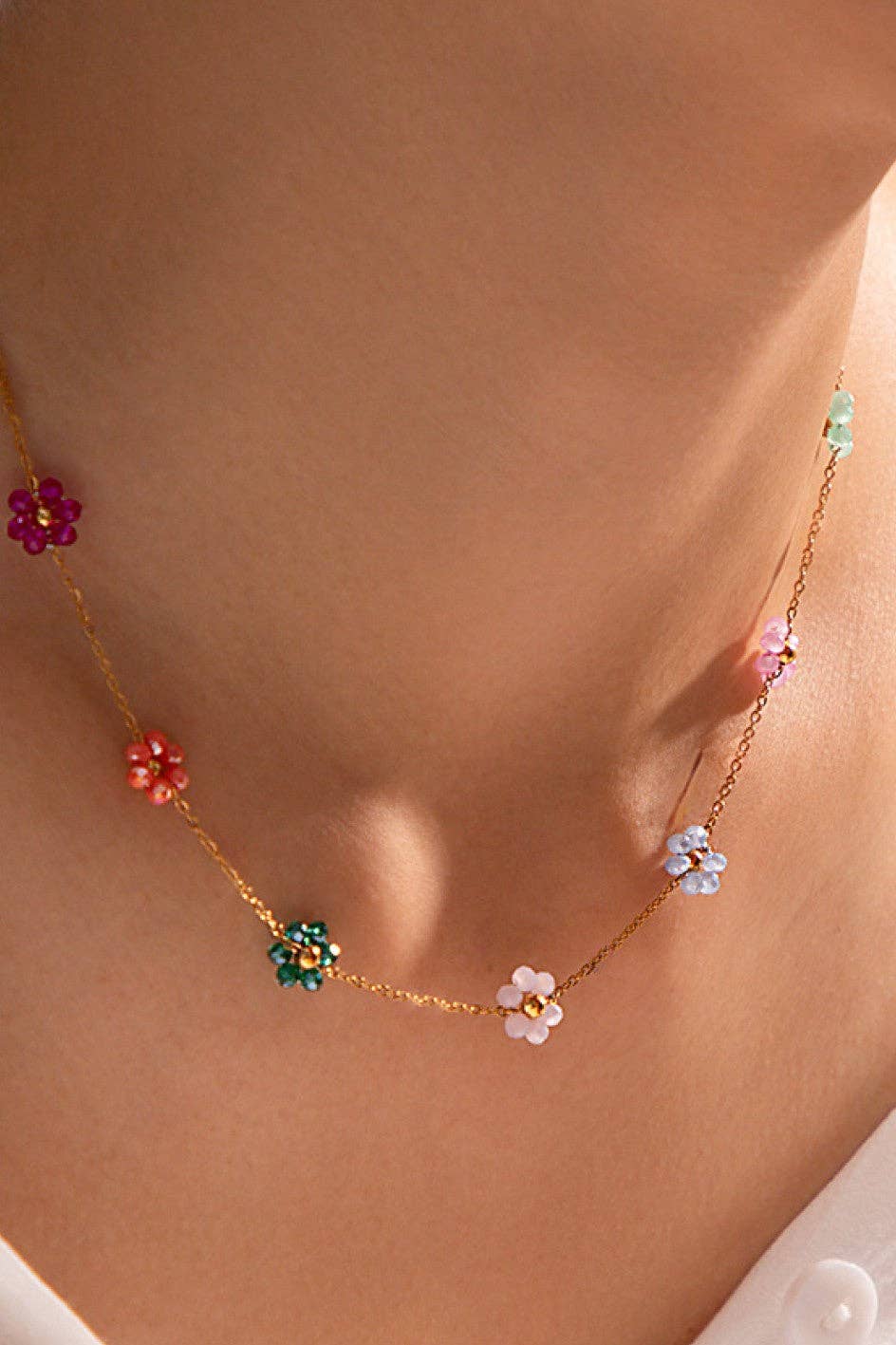 18K Gold Plated Waterproof Stainless Steel Chain Necklace
