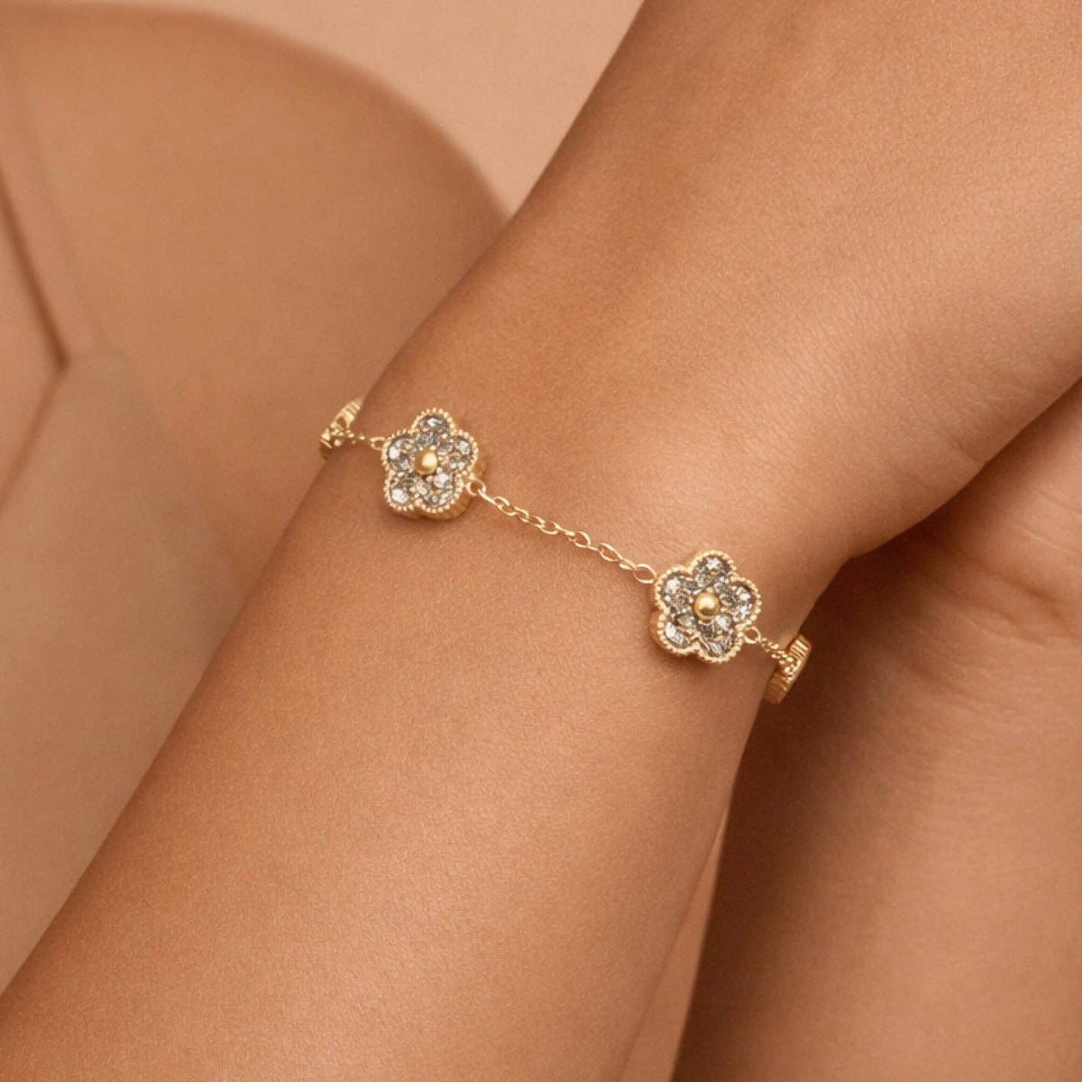 18K Gold PVD Plated Waterproof Stainless Steel Chain Bracelet