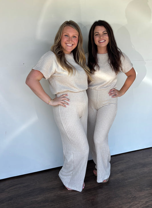 Effortless Ribbed Knit Jumpsuit