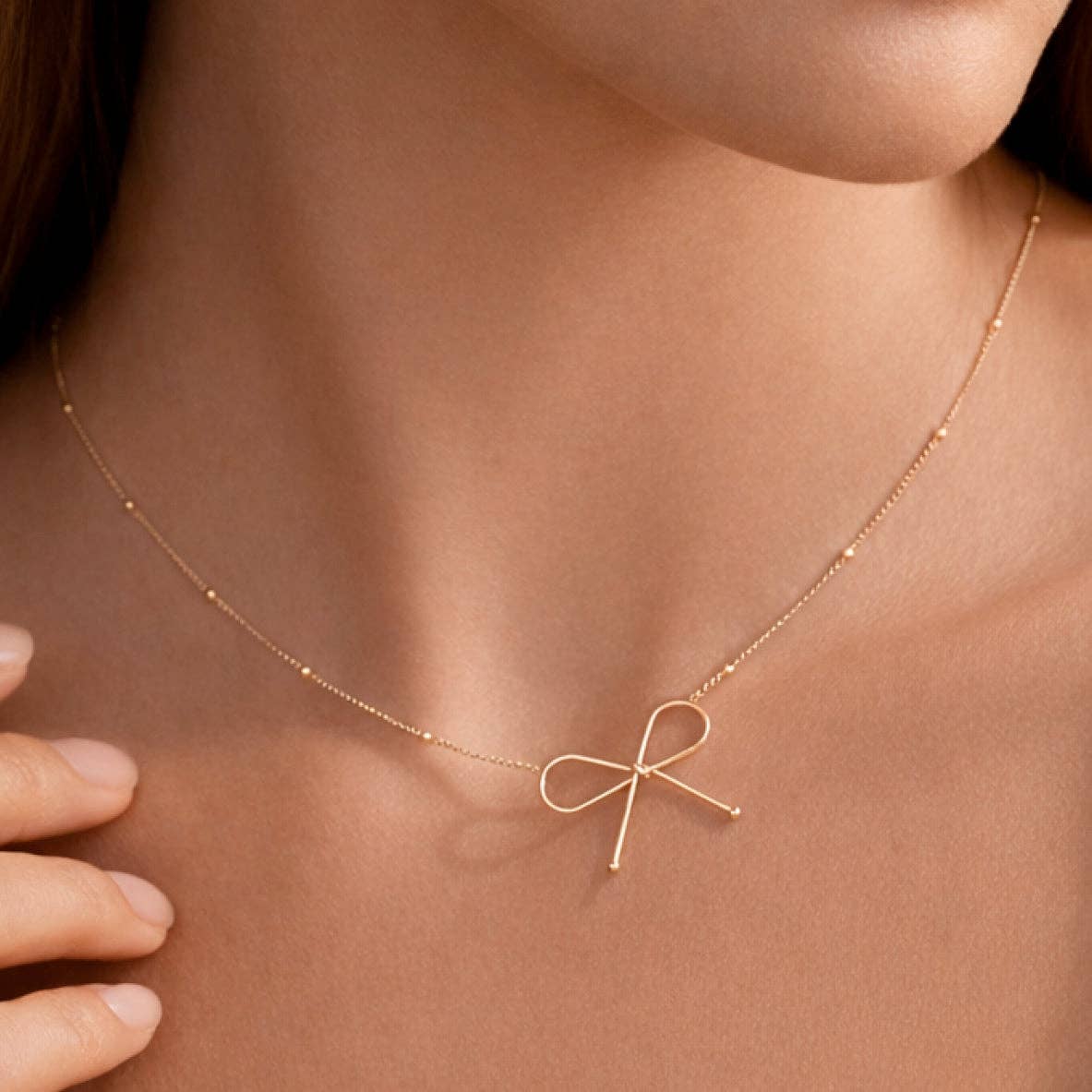 18K Gold Plated Waterproof Stainless Steel Chain Necklace