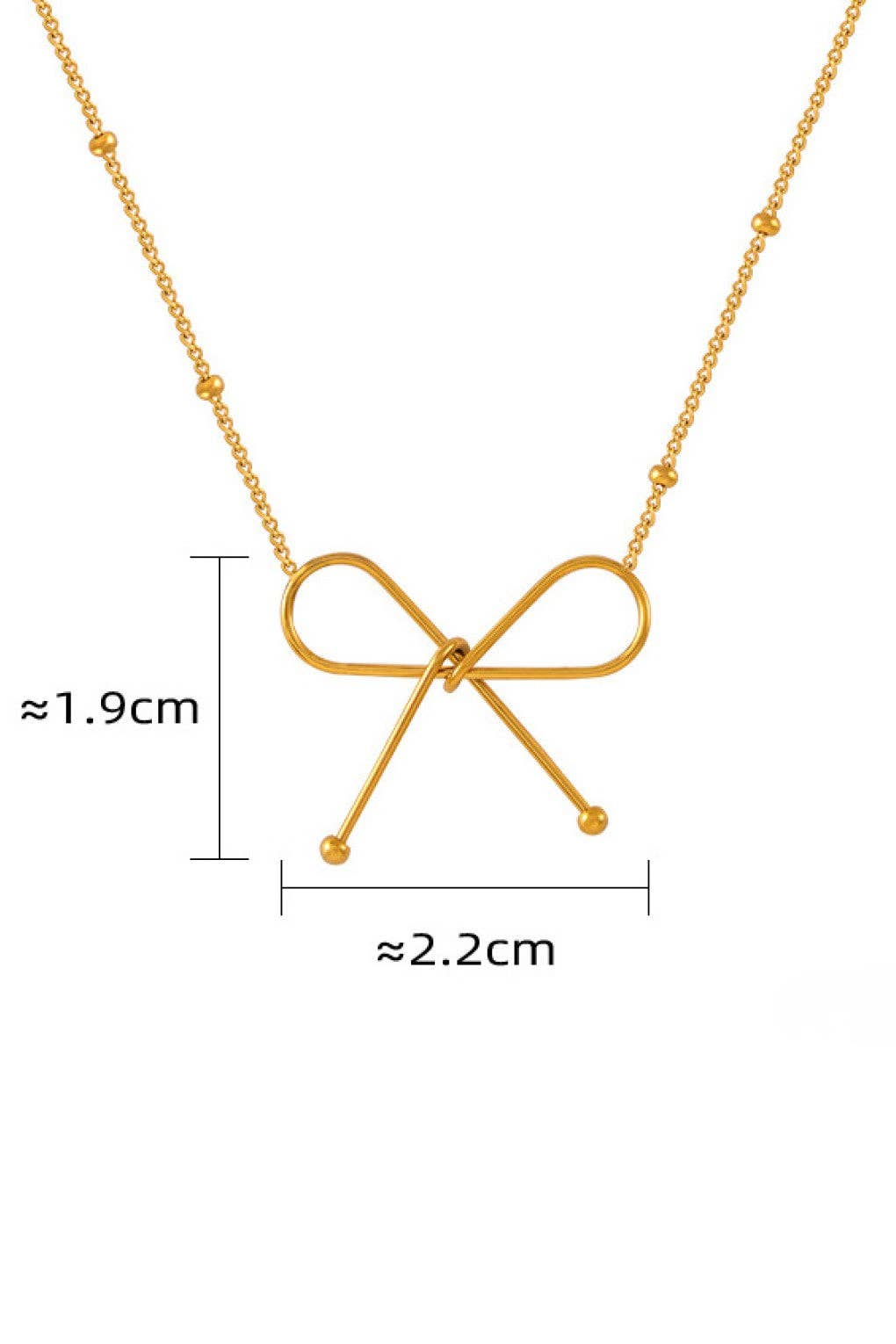 18K Gold Plated Waterproof Stainless Steel Chain Necklace