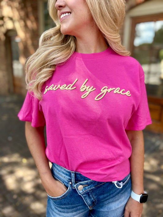 Saved by grace tee