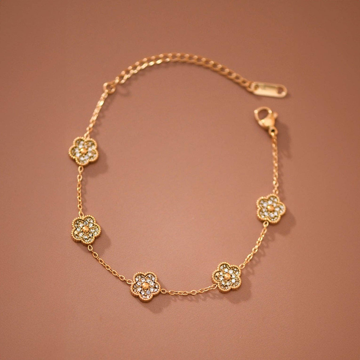18K Gold PVD Plated Waterproof Stainless Steel Chain Bracelet