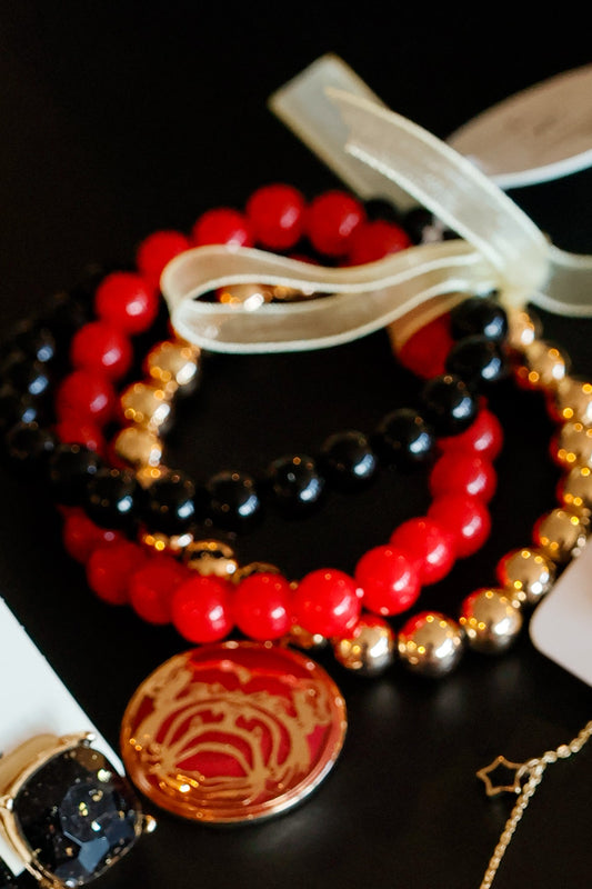 Dog 3 stack bracelet