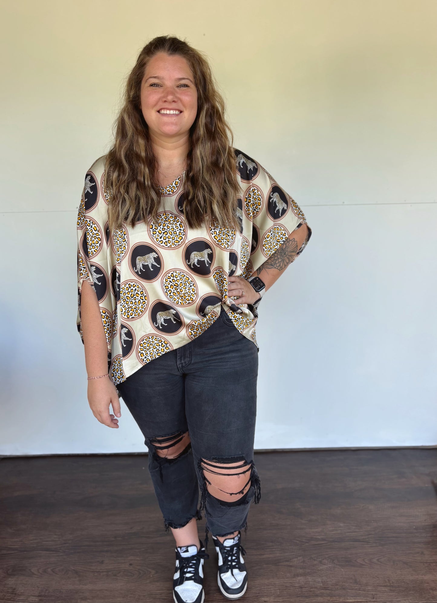 Brooke Leopard Top