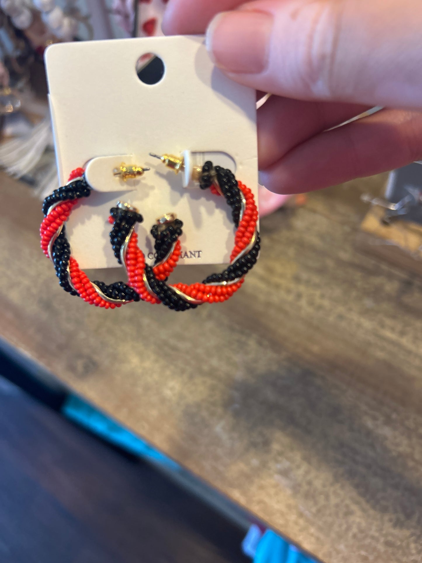 Red & black hoops