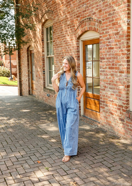 Denim jumpsuit
