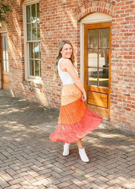 Orange skirt