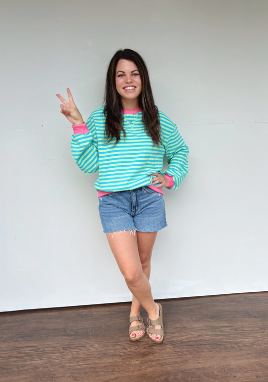 Tommy Striped Top