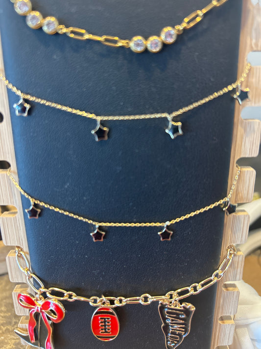 Black star necklace