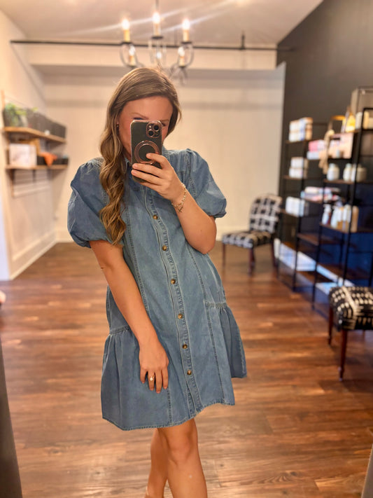 Denim dress