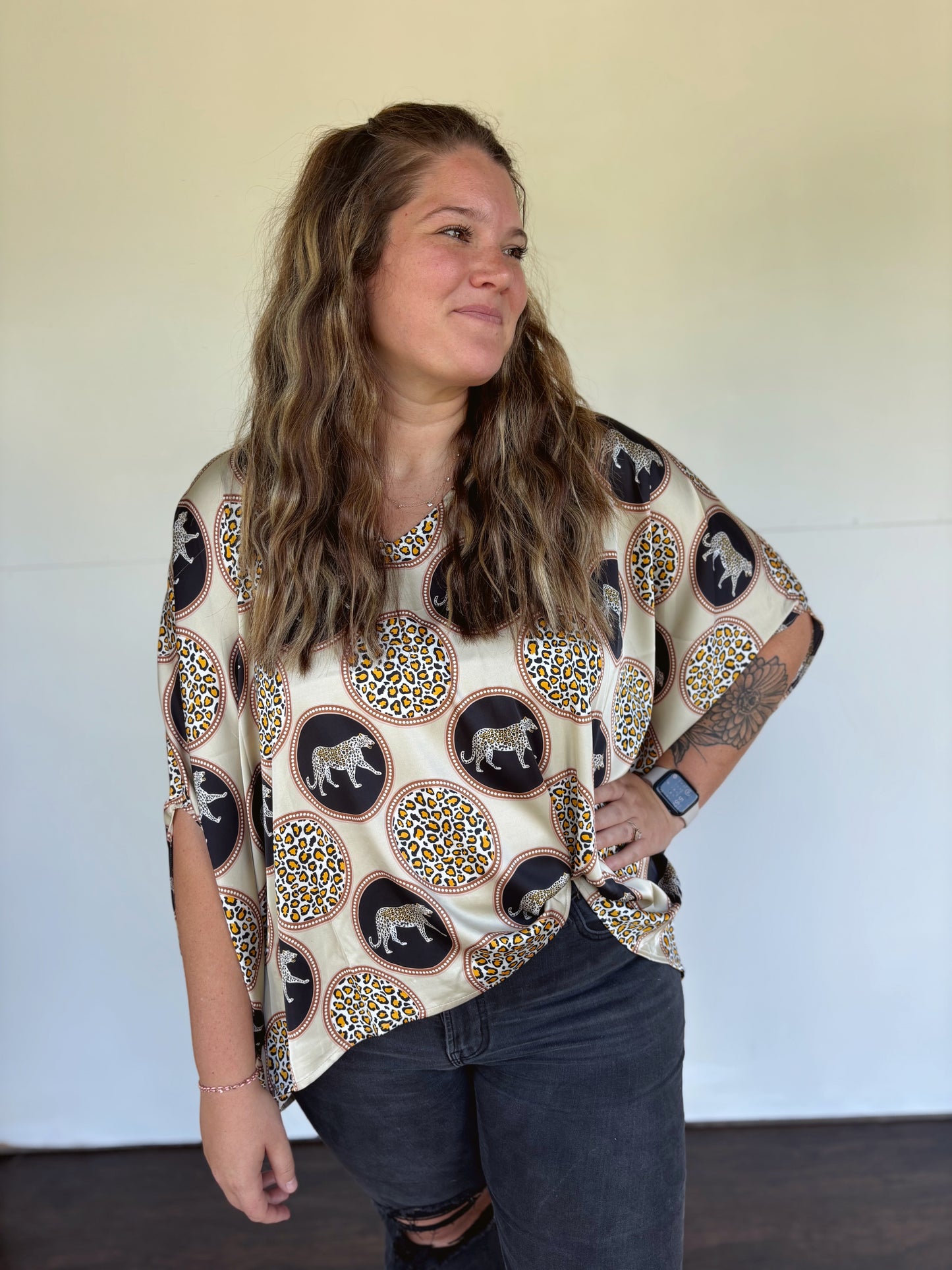 Brooke Leopard Top