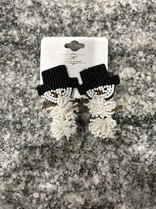 Snowman Earrings